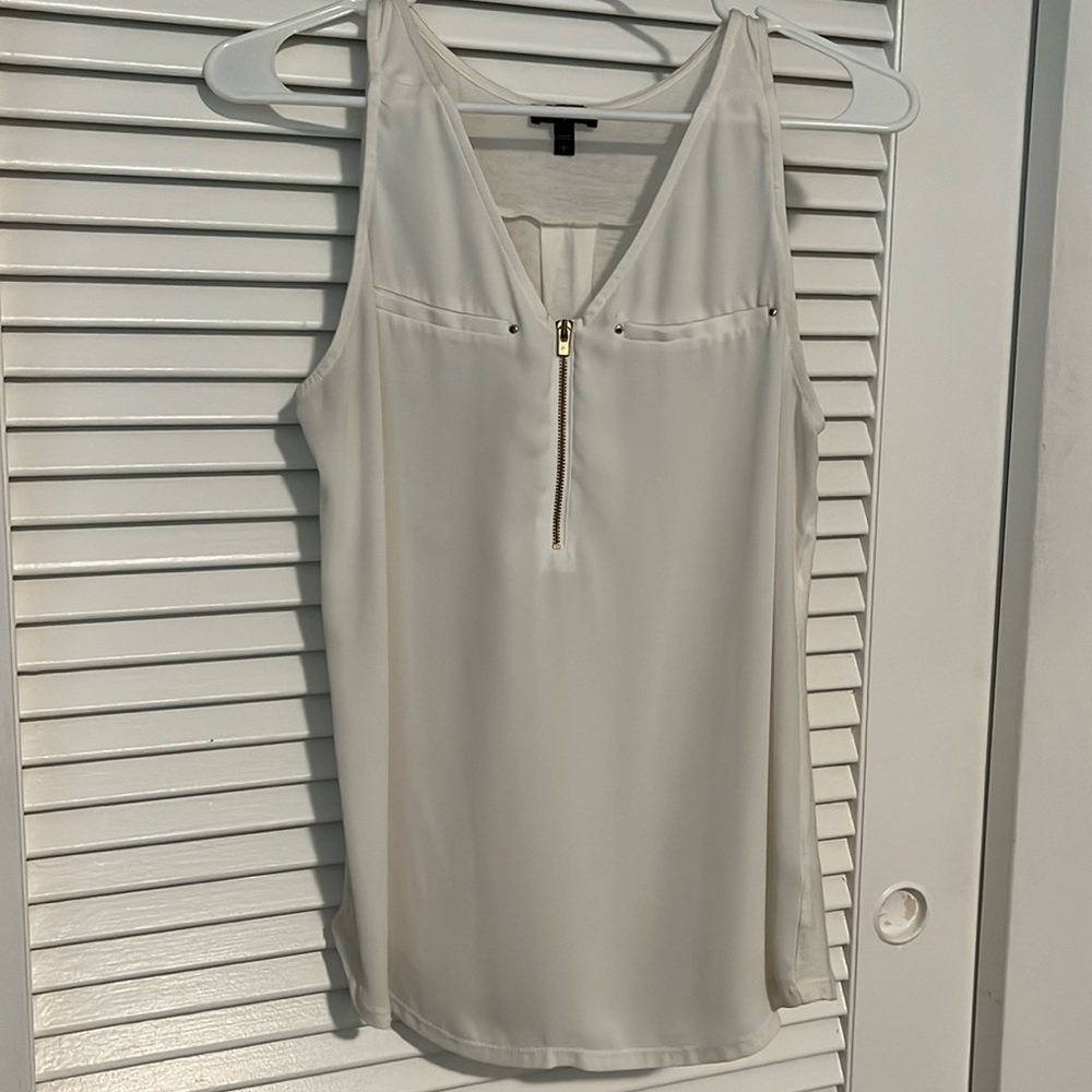 Express white sleeveless top